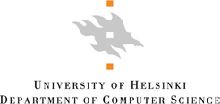 University of Helsnki, Dept.  of Computer Science