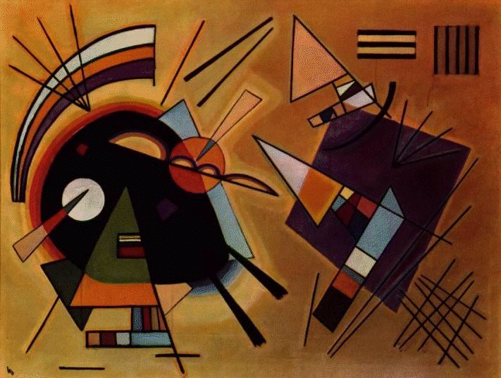  Suomisivu (Information in Finnish -page): Kandinsky: Black and Violet, 