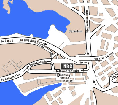 Map of Ruoholahti