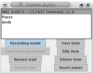 The Scenario dialog