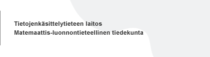 Tietojenk%/1€Œiso8859-15sittelytieteen laitos