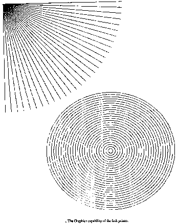 Example of typical graphical printer's resolution (82K bytes).