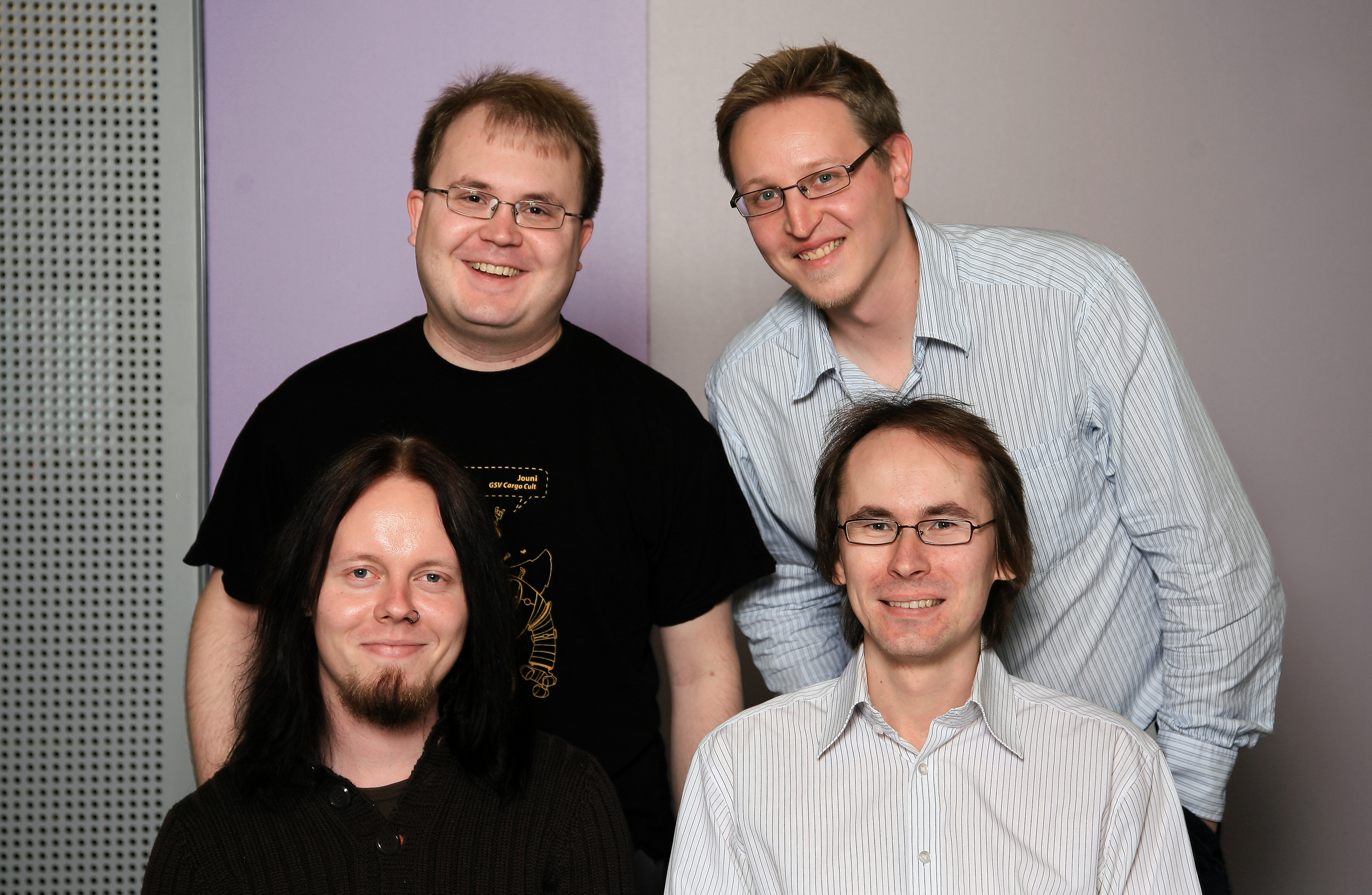 SUDS group: Jouni, Veli (top row),  Riku, Niko (bottom row)