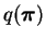 $ q(\boldsymbol{\pi})$