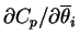 $ \partial C_p / \partial
\overline{\theta}_i$