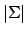 $\vert\Sigma\vert$