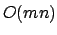 $O(mn)$
