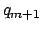 $q_{m+1}$